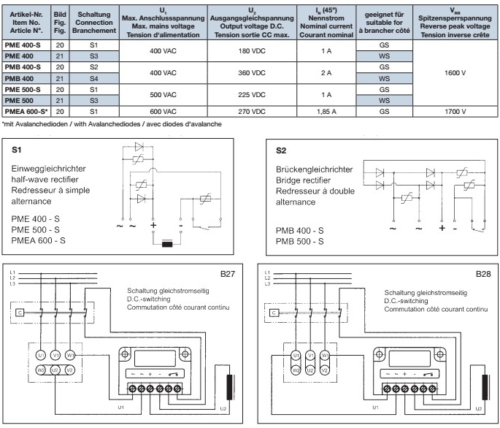 new 1PC motor brake rectifier, power supply unit PMEA-600S half-wave rectifier - VENDOR NAME