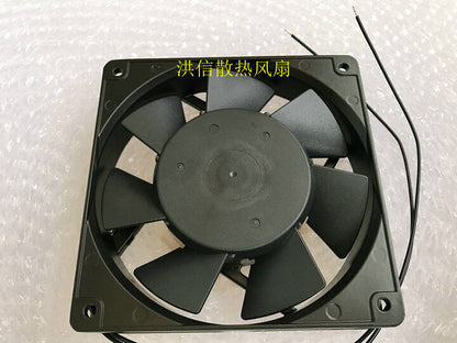 new 1 pcs Fan 12CM 2 Wire Aluminum frame RAL1225B2 110-125VAC 0.09A 12025 - ELECTRICALCOMPONENTSXYZ