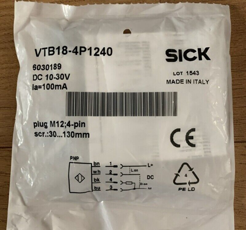 new SICK VTB18-4P1240 Photoelectric Switch One VTB184P1240 - SICK