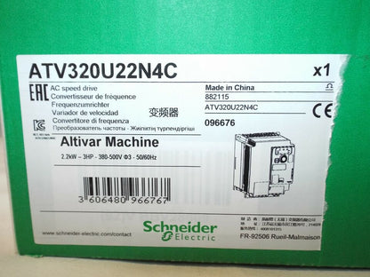 new One Schneider ATV320U22N4C Inverter 2.2 kw ping - ONE SCHNEIDER