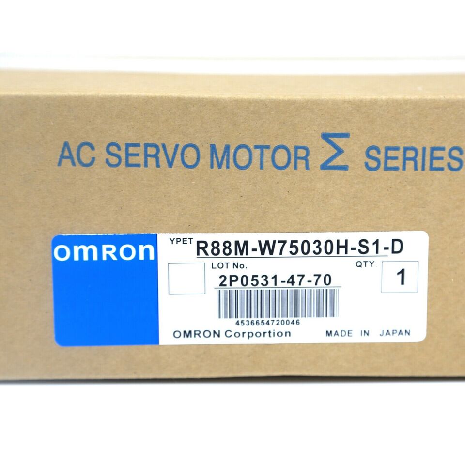 new One Omron R88M-W75030H-S1-D Servo Motor R88MW75030HS1D ping - OMRON