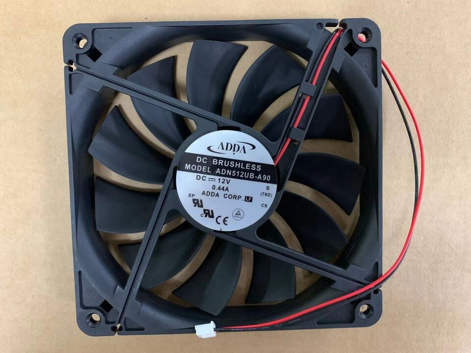new 1X Wholesale dual ball bearing chassis fan 13525 12V 0.44A ADN512UB-A90 135mm - 1X