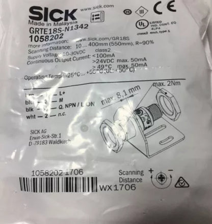 new 1PC Sick GRTE18S-N1342 Photoelectric Sensor GRTE18SN1342 - SICK