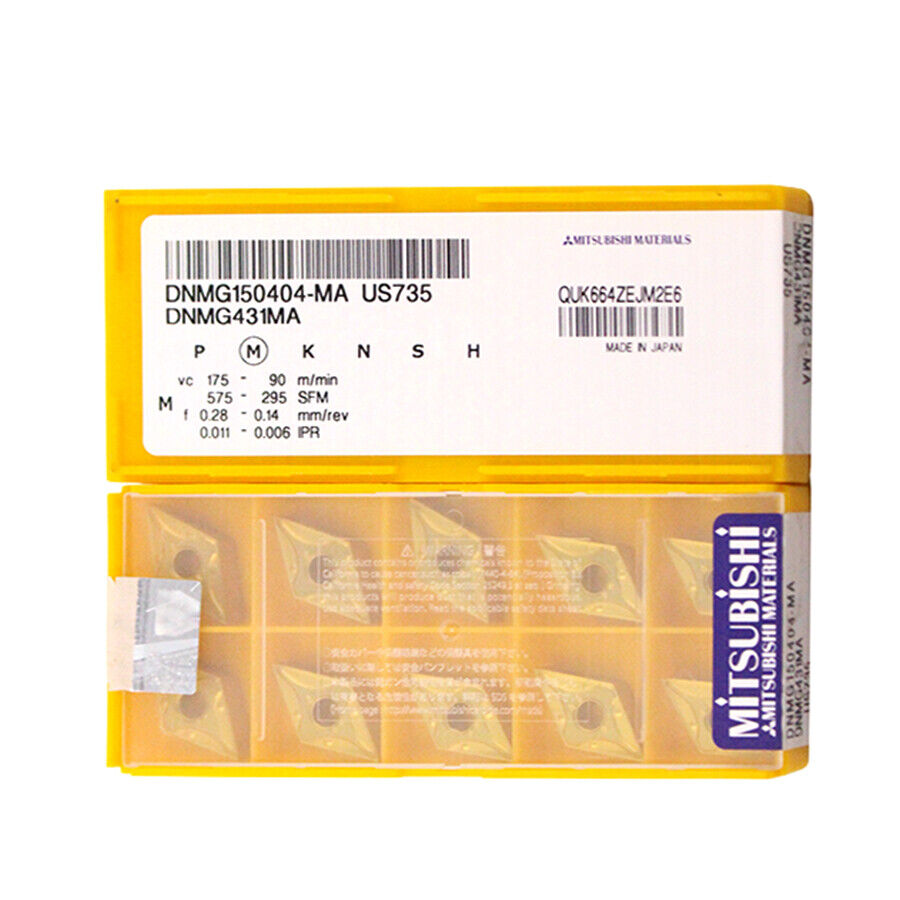 new 10pcs/box Mitsubishi DNMG150404-MA US735 Carbide Inserts - MITSUBISHI