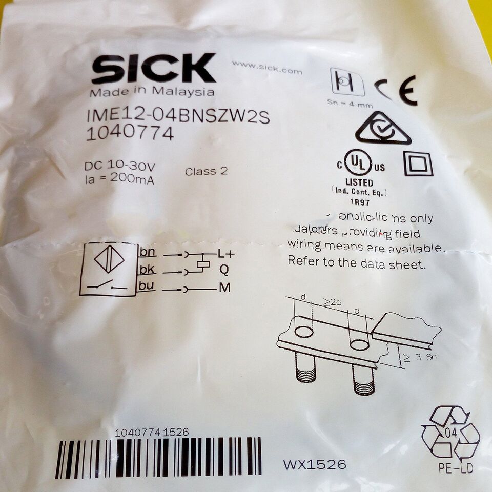 new SICK IME12-04BNSZW2S Proximity Switch One IME1204BNSZW2S - SICK