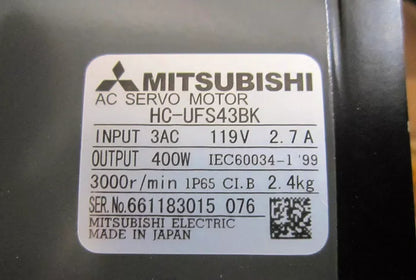 new 1PC Mitsubishi HC-UFS43BK Servo Motor HCUFS43BK ping - MITSUBISHI
