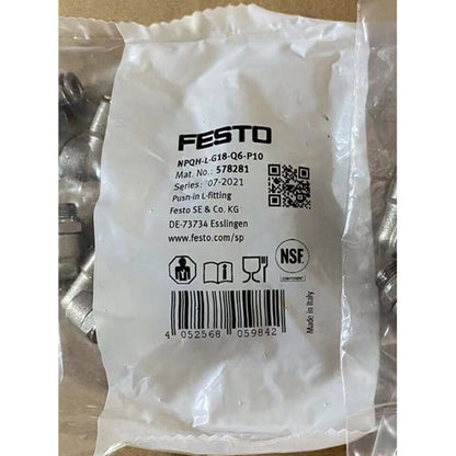Festing NPQH-L-G18-Q6-P10 578281 Metal Connector - FESTING