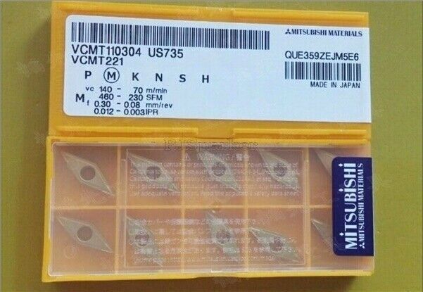 new 10pcs/box Mitsubishi VCMT110304 US735 CNC Blade - MITSUBISHI