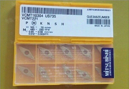 new 10pcs/box Mitsubishi VCMT110304 US735 CNC Blade - MITSUBISHI