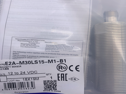 new Omron E2A-M30LS15-M1-B1 Proximity Sensor One E2AM30LS15M1B1 - OMRON