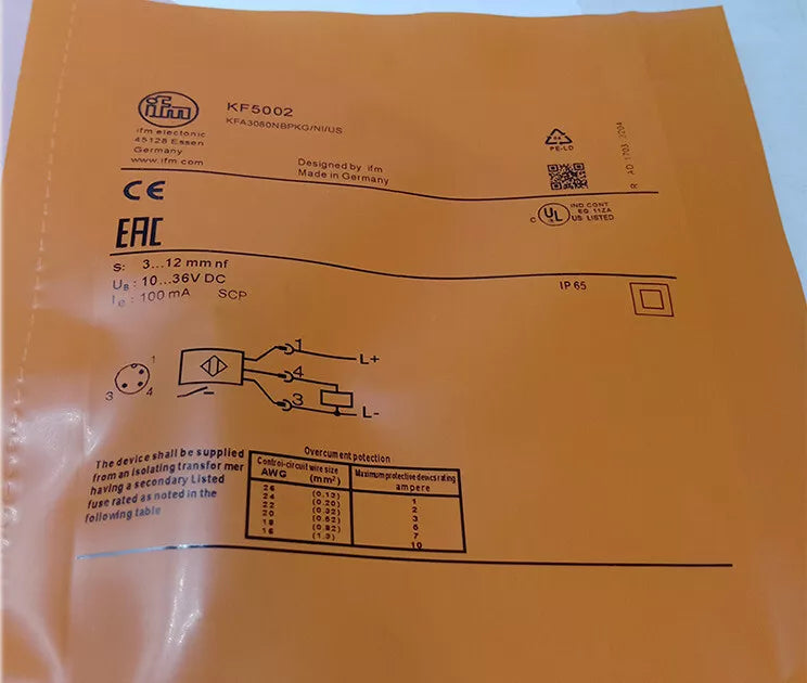 New One IFM KF5002 Proximity Switch Fast - ONE IFM