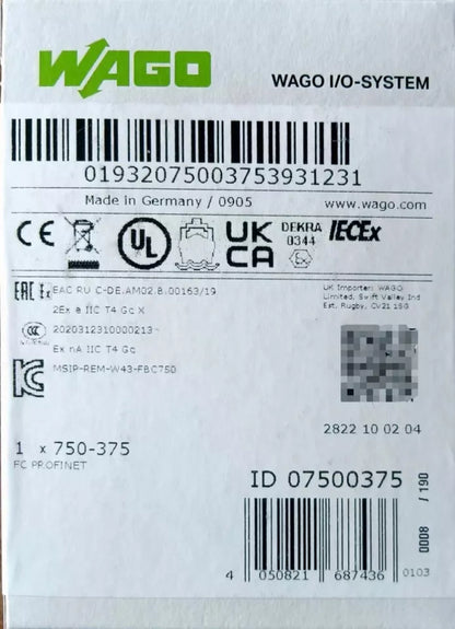 new 1PC Wago 750-375 PLC Module 750375 ping - WAGO