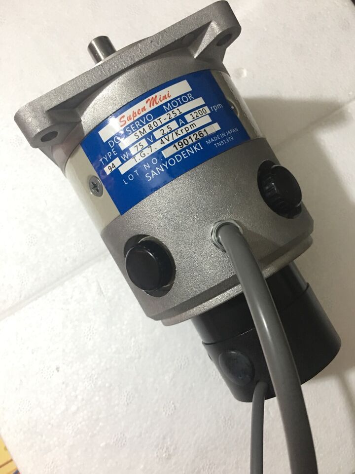 1-PC SANYO SM80T-251 SERVO MOTOR Vibration Detection - SANYO