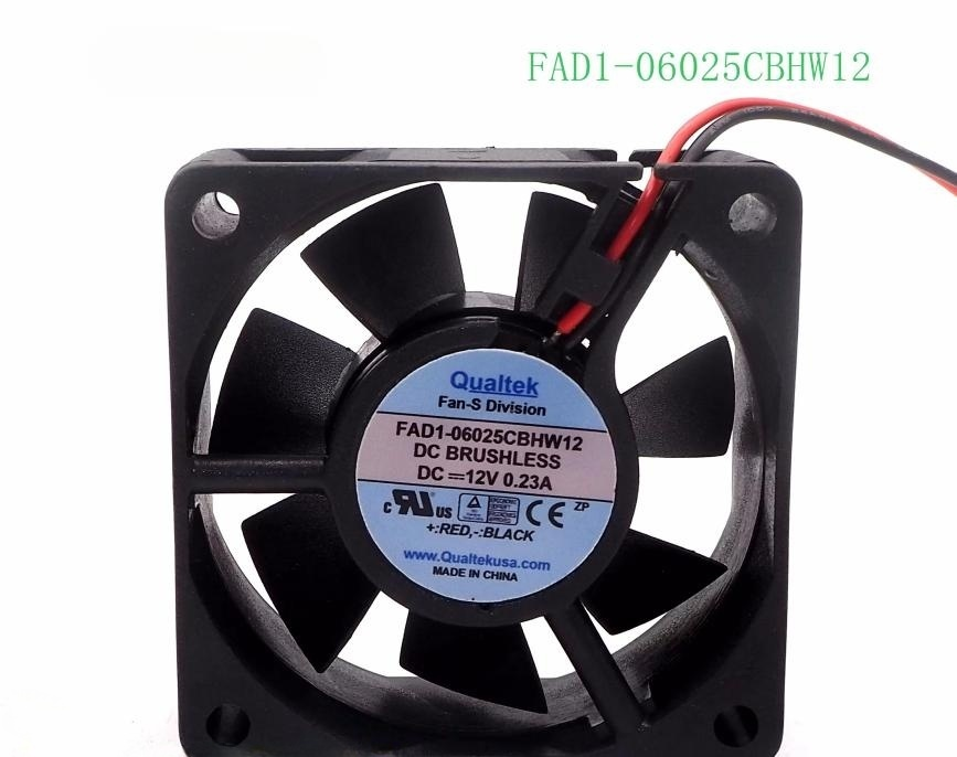 new 1Pcs FAD1-06025CBHW12 DC12V 0.23A BRUSHLESS Axial Fan - KOEED