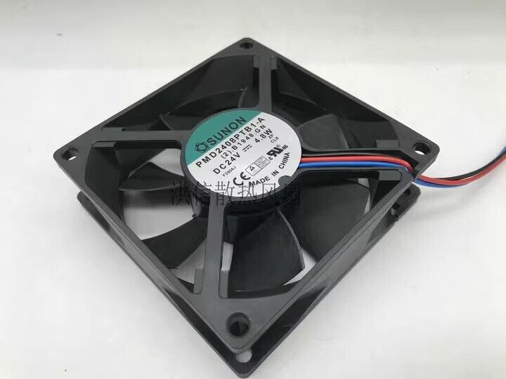 new 1 PCS fan 4.8W 8025 8cm 3 wire cooling fan PMD2408PTB1-A DC24V - PMD