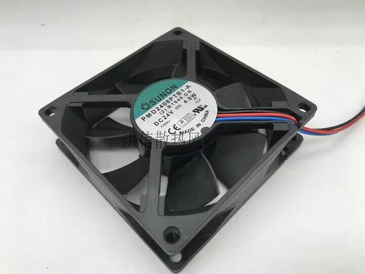 new 1 PCS fan 4.8W 8025 8cm 3 wire cooling fan PMD2408PTB1-A DC24V - PMD