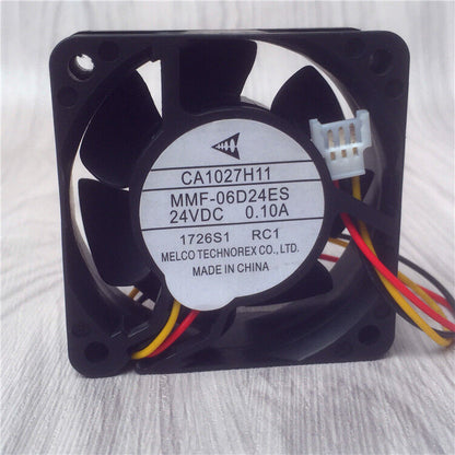 new 1 PCS FAN DC 24V 0.10A 60*60*25MM 3 Pin CA1027H11 MMF-06D24ES-RC1 - MMF