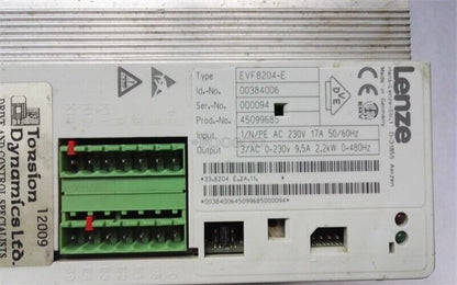 Used Lenze Inverter EVF8204-E 2.2KW Condition Unit - LENZE