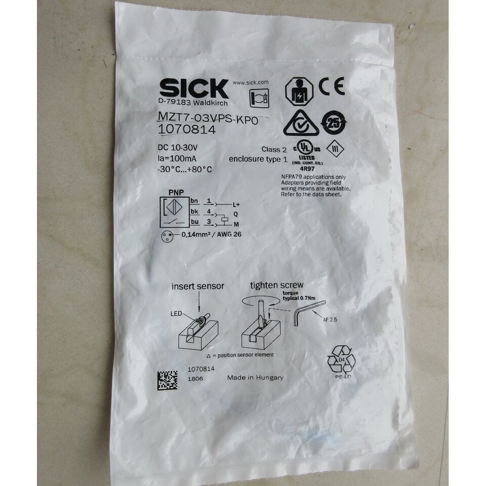 new SICK MZT7-03VPS-KP0 Magnetic Switch One - SICK