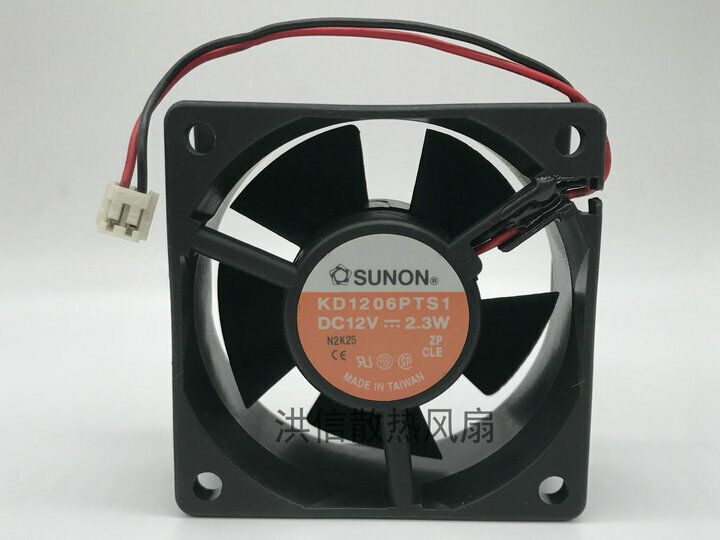 new 1 PCS For Fan KD1206PTS1 DC 12V 2.3W 60*25MM 2 Pin cooling fan - KOEED