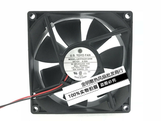new 1PC FAN 2-wire DC cooling fan 9025 9CM USTF922512HW 12V 0.30A - USTF