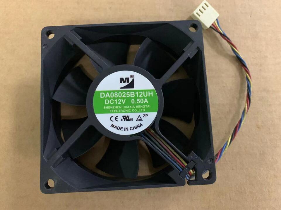 new 1PC  4-wire cooling fan M 8025 DA08025B12UH DC12V 0.50A 80*25MM