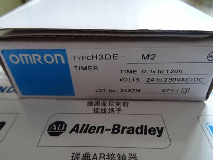 new 1pcs In Box For OMRON Time Relay H3DE-M2 H3DE-M2 24-230V - OMRON