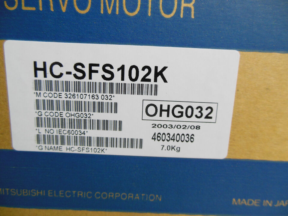 new 1PC Mitsubishi HC-SFS102K AC Servo Motor HCSFS102K ping - MITSUBISHI