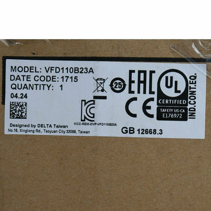 new 1PC Delta VFD110B23A Motor Drive Inverter 15HP 3-Phase 11KW - DELTA