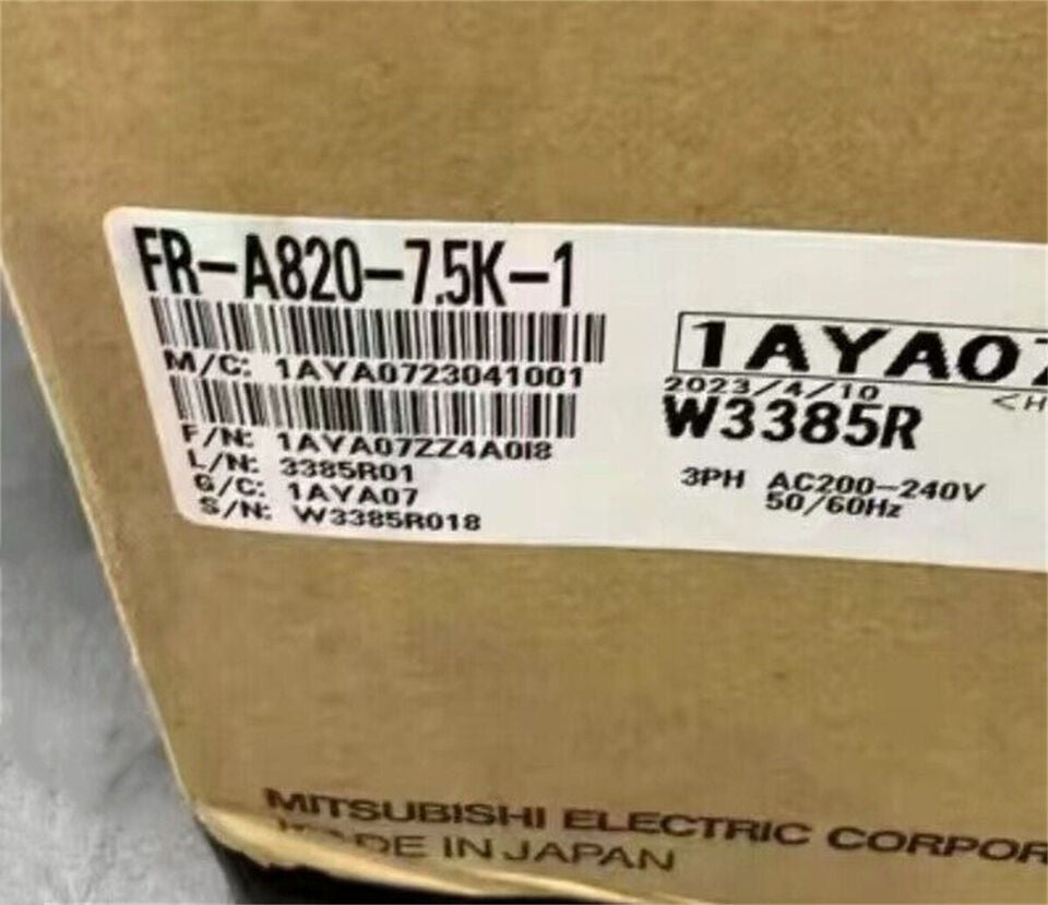 new One Mitsubishi FR-A820-7.5K-1 Inverter FRA8207.5K1 ping - MITSUBISHI