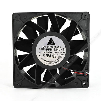 new 1PC Delta PFB1224UHE 24V 2.40A 12CM 5500RPM 2-Wire Cooling Fan - DELTA