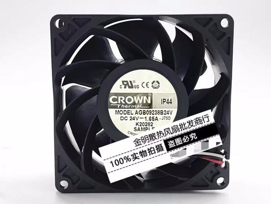 used 1 pcs Inverter High Air Flow Cooling Fan 9CM 24V 1.65A AGB09238B24V - AGB