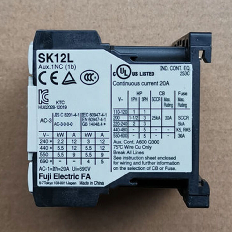 new Fuji SK12L-E01 DC24V Magnetic Contactor 1PC SK12LE01 - FUJI