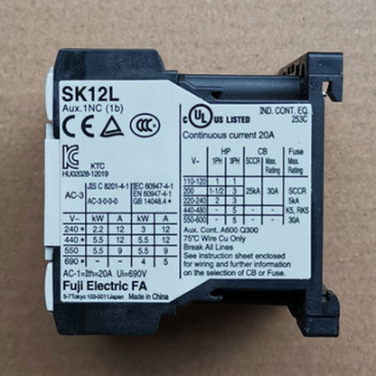 new Fuji SK12L-E01 DC24V Magnetic Contactor 1PC SK12LE01 - FUJI