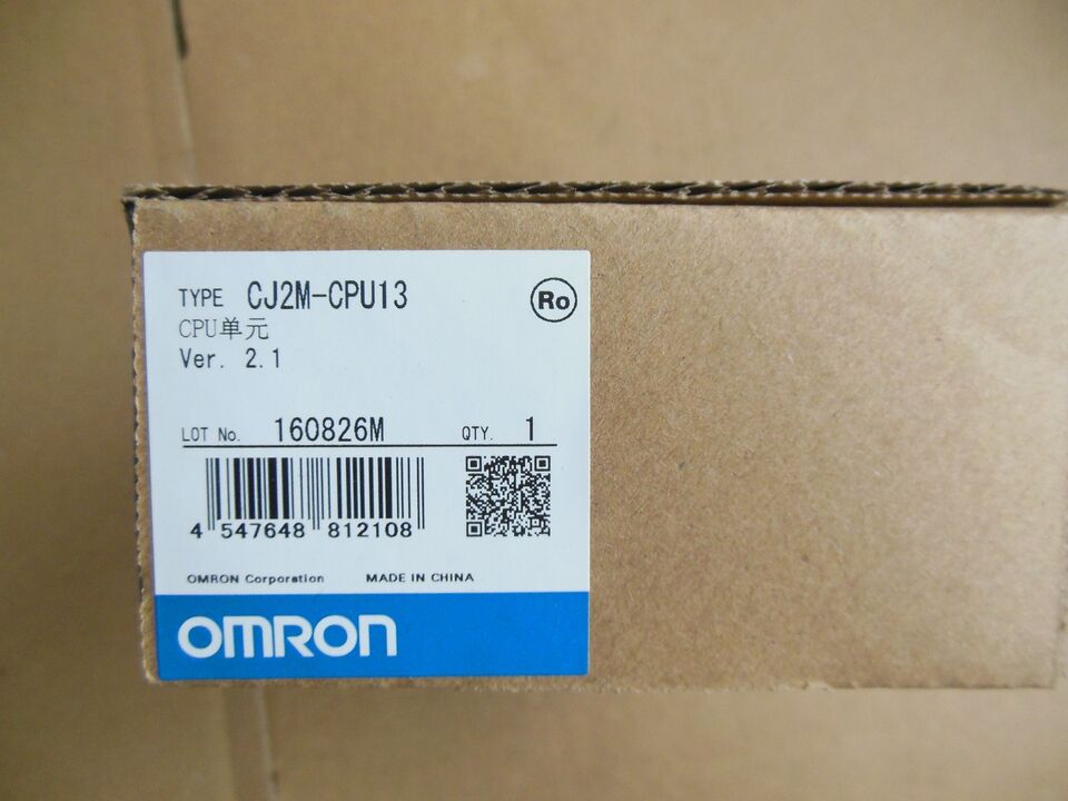 Omron PLC CPU Unit CJ2M-CPU13 In Box - OMRON