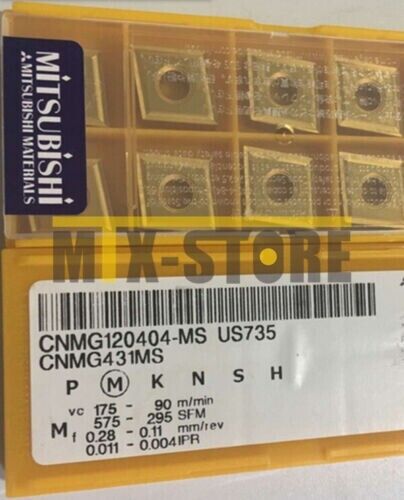 new 10pcs/Box  Mitsubishi CNMG120404-MS US735 CNMG431MS Carbide Inserts