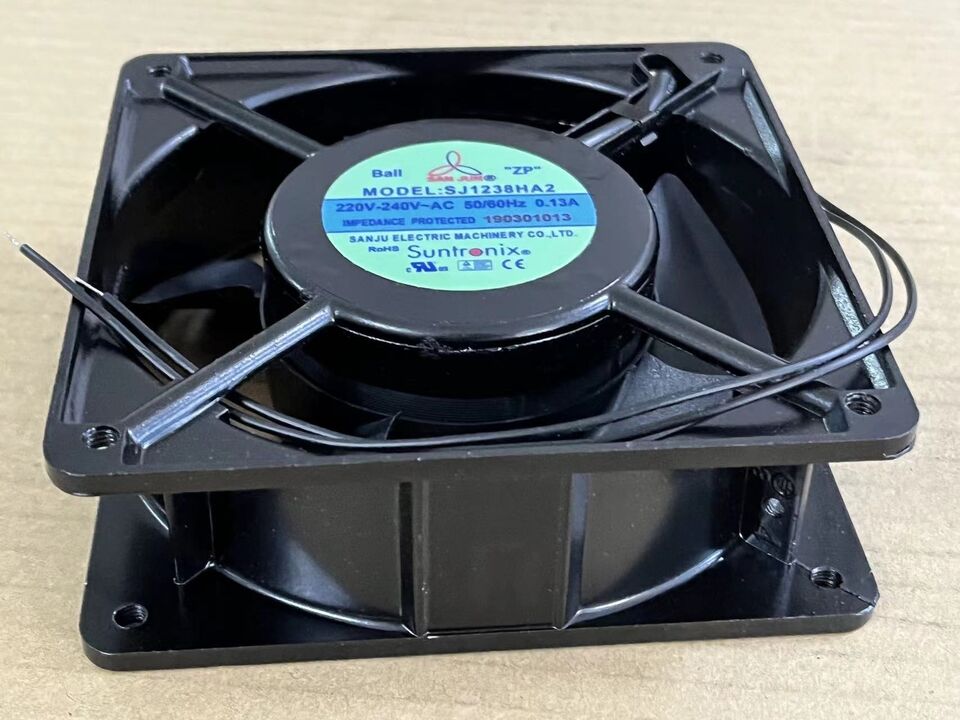 new 1PC 220-240V AC 0.13A axial Cooling Fan metal frame SJ1238HA2 120*120*38 mm - KOEED