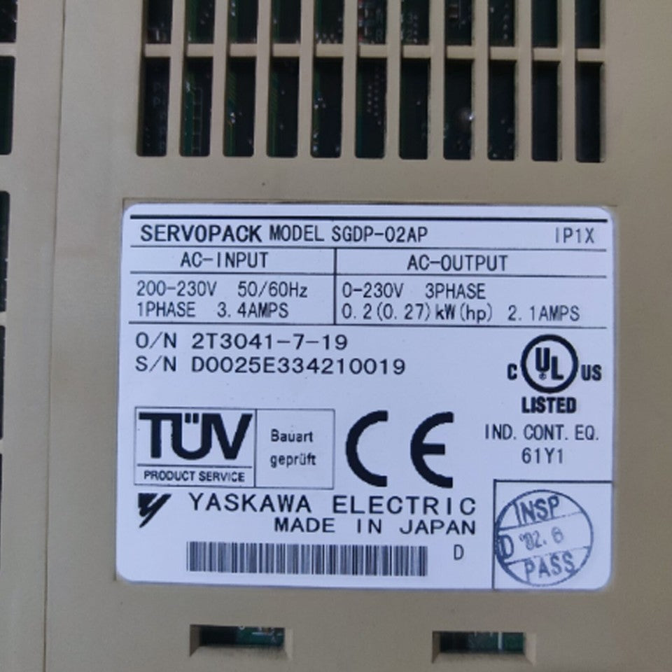 new 1PC Yaskawa SGDP-02AP AC Servo Drive SGDP02AP In Box ping