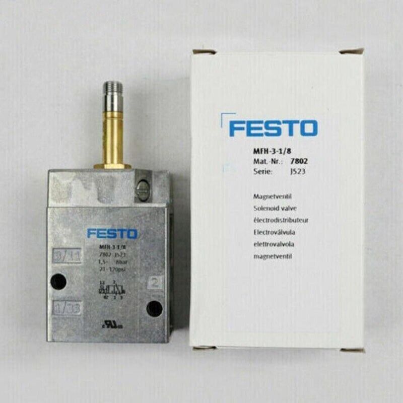 FESTO MFH-3-1/8 7802 Solenoid Valve One MFH31/8 - FESTO
