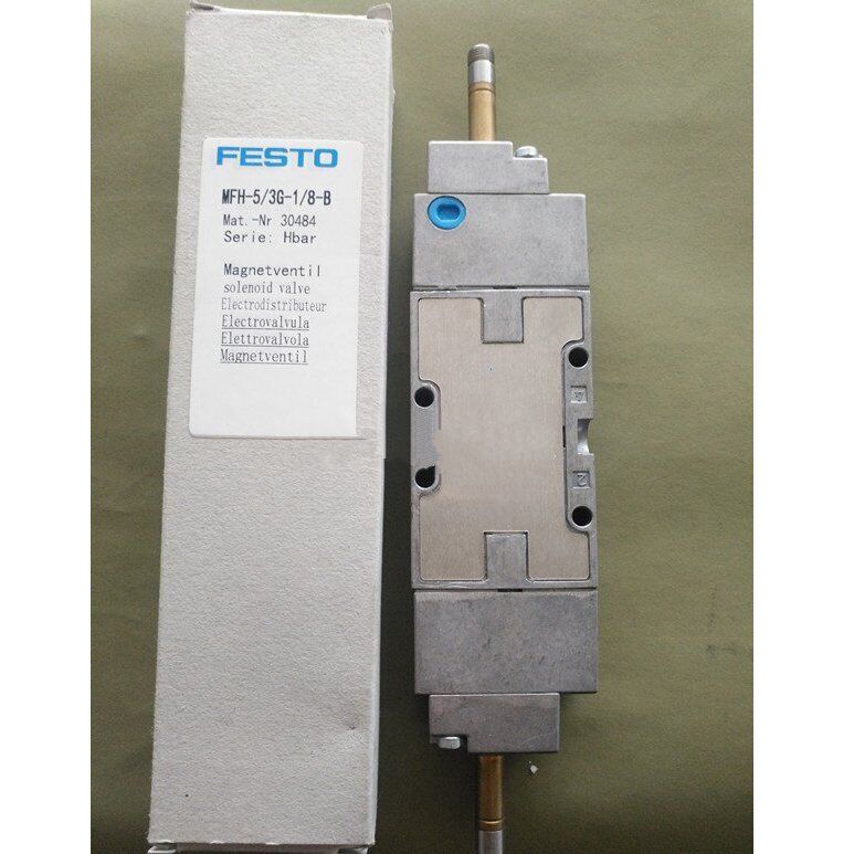 new Festo MFH-5/3G-1/8-B 30484 Solenoid Valve One ping MFH5/3G1/8B - FESTO