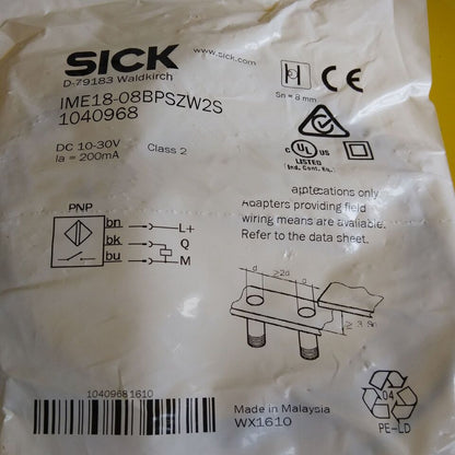new SICK IME18-08BPSZW2S Proximity Switch One IME1808BPSZW2S - SICK