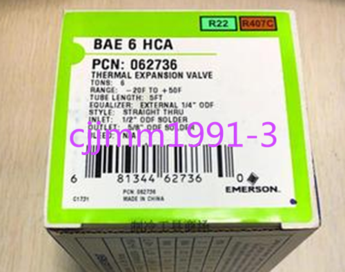 new 1PC  EMERSON Valve BAE 6 HCA