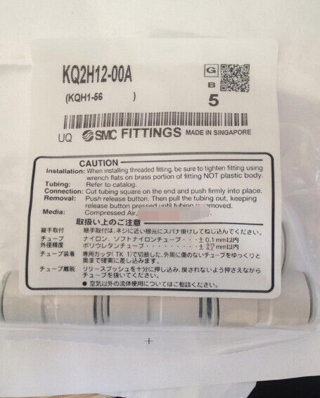 new 5PCS SMC KQ2H12-00A Connectors KQ2H1200A - SMC