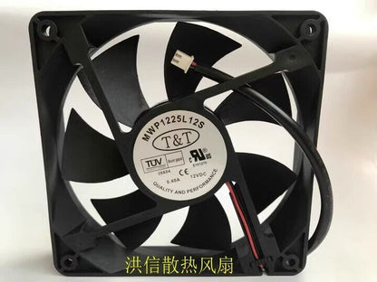 new 1 PCS fan 0.40A 12025 12CM 2 wire cooling fan MWP1225L12S DC12V - KOEED
