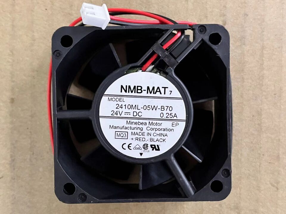 new 1PC 0.25A two-wire double ball cooling fan 2410ML-05W-B70 6025 6CM 24V - KOEED