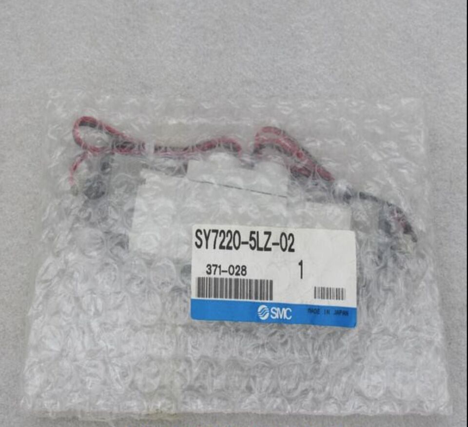 1PC SMC SY7220-5LZ-02 Solenoid Valve: High-Performance hydraulic control valve with PS pressure range and 1/2-inch BSP male threaded installation - SMC