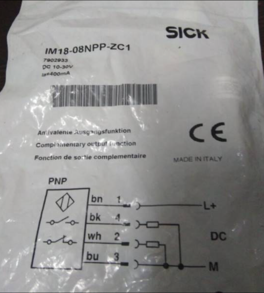 new SICK IM18-08NPP-ZC1 Proximity Switch One IM1808NPPZC1 - SICK
