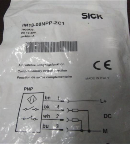 new SICK IM18-08NPP-ZC1 Proximity Switch One IM1808NPPZC1 - SICK