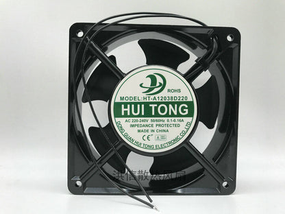new 1 PCS Fan 12CM 2 Wire Aluminum frame HT-A12038D220 AC 220-240V 12038 - HONEYWELL