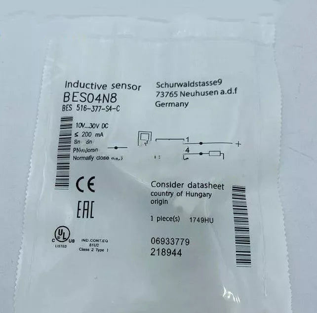 new 1PC BALLUFF BES 516-377-S4-C Proximity Sensor BES516377S4C - BES